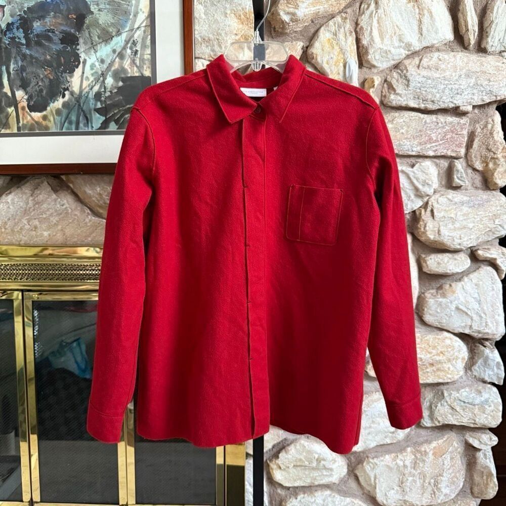 Liz Claiborne wool/cashmere blend button down shirt  xl